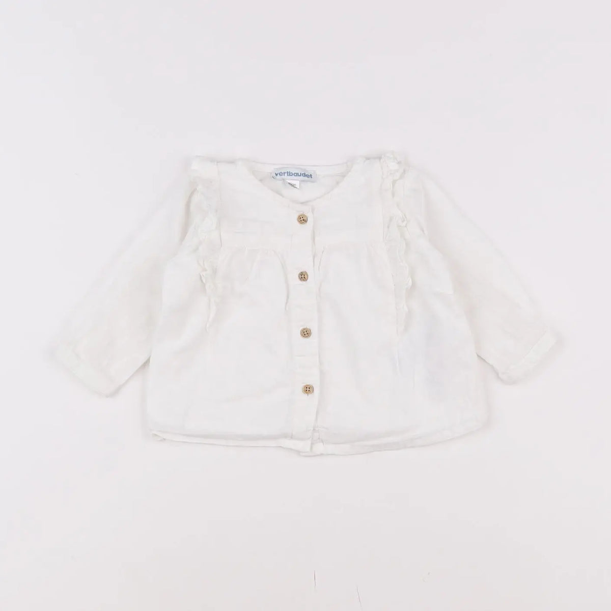 Vertbaudet - blouse blanc - 3 mois