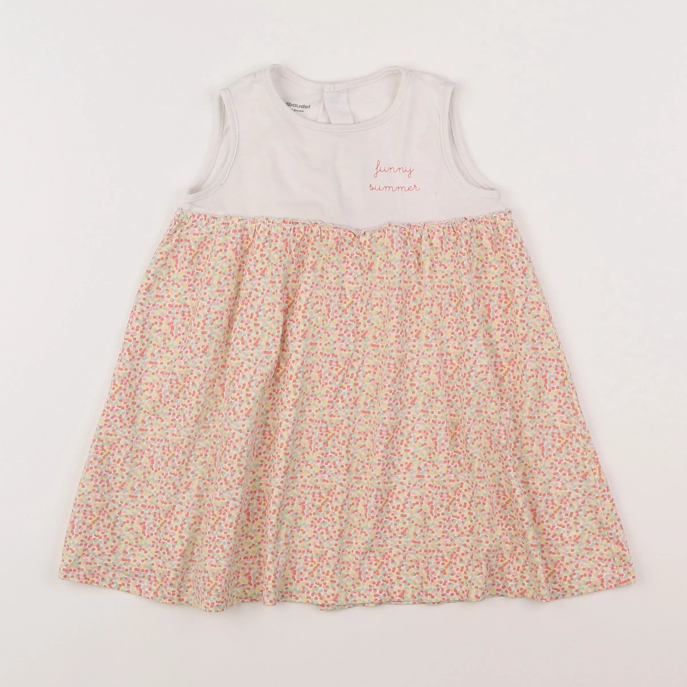Vertbaudet - robe orange - 18 mois