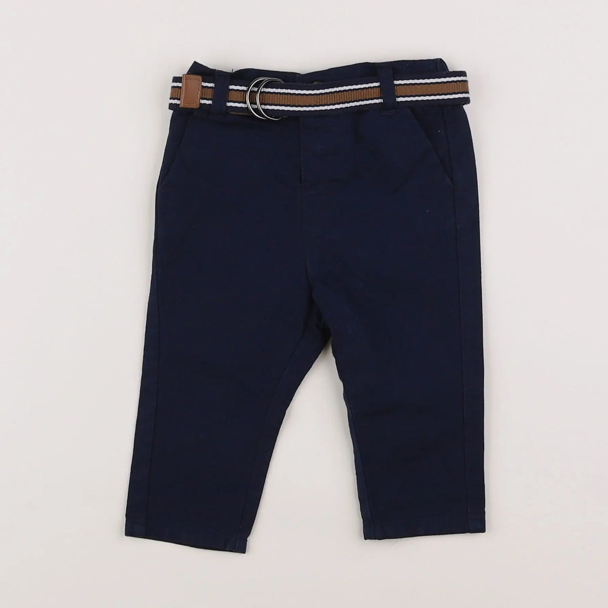 Vertbaudet - pantalon bleu - 6 mois
