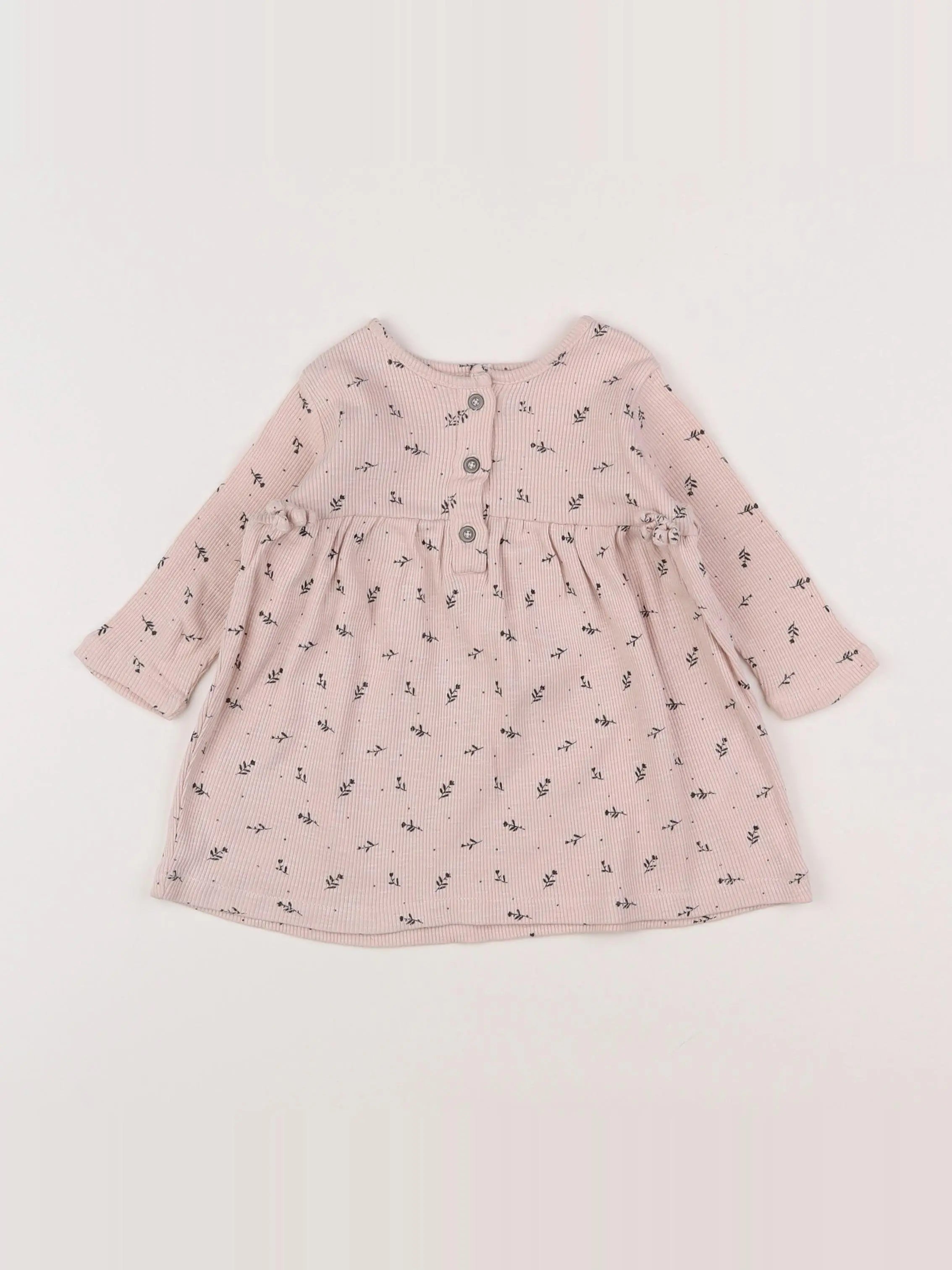 Vertbaudet - robe rose - 6 mois