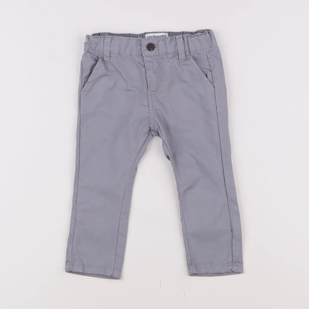 Vertbaudet - pantalon gris - 6 mois