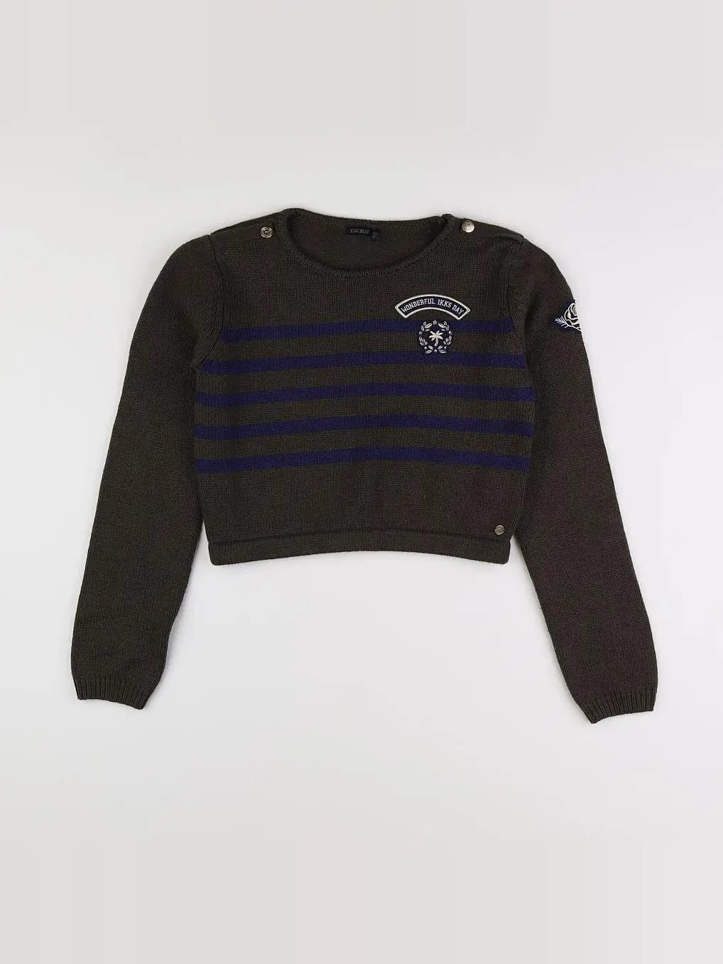 IKKS - pull vert, bleu - 12 ans