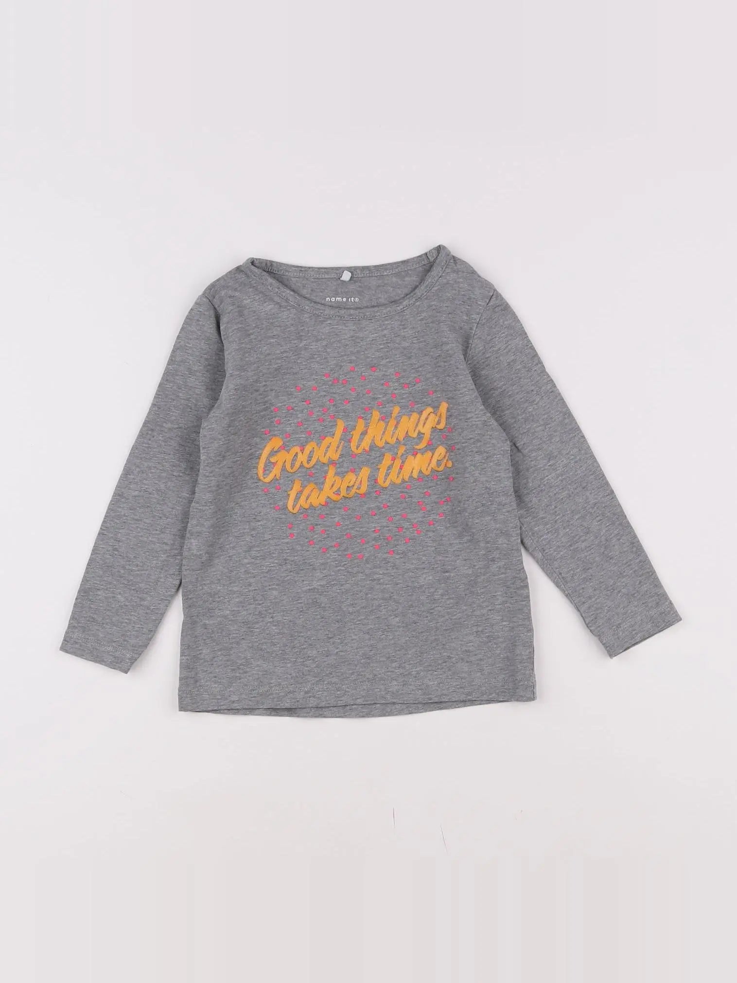 Name it - tee-shirt gris - 2 ans