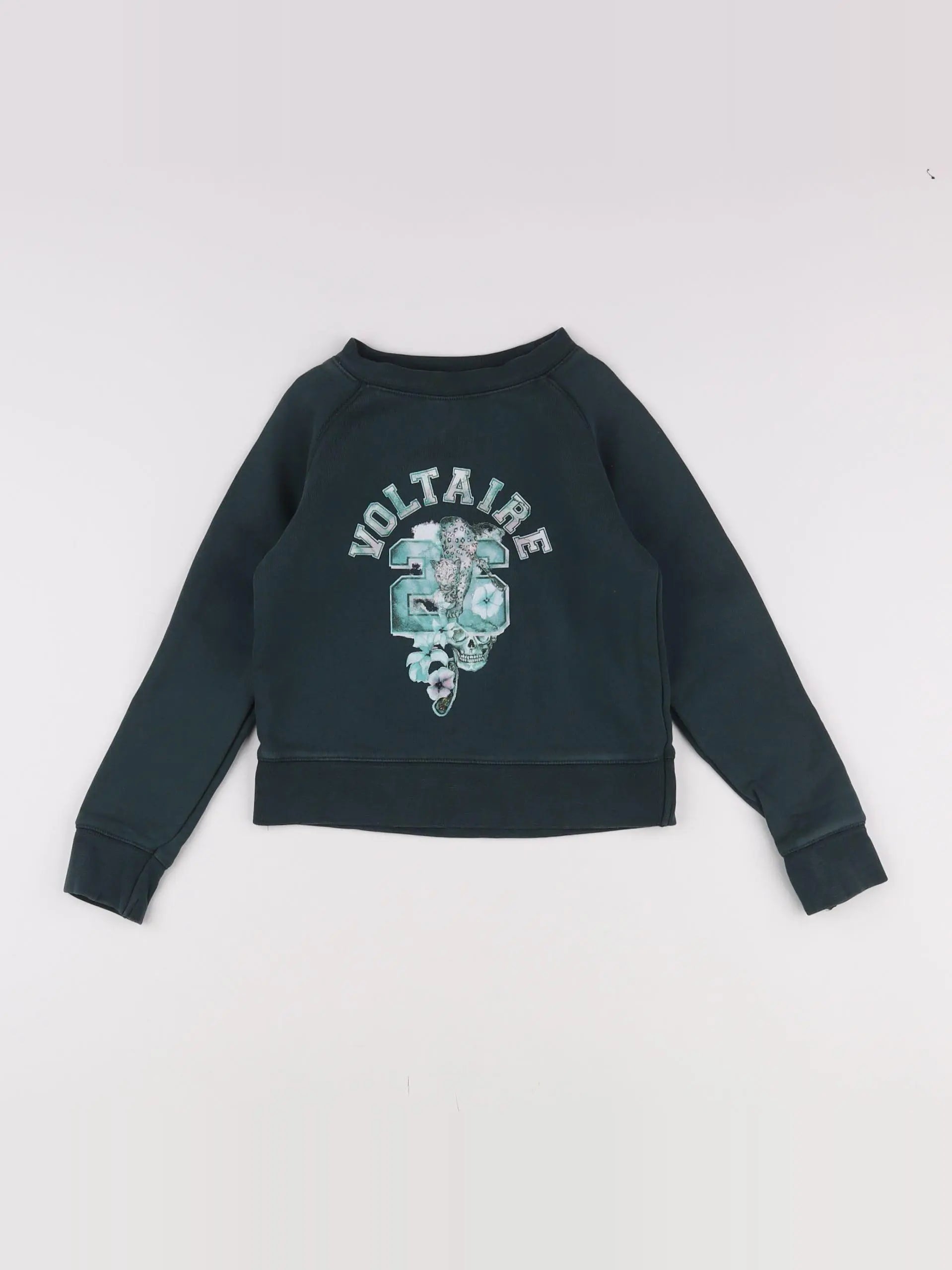 Zadig & Voltaire - sweat vert - 6 ans