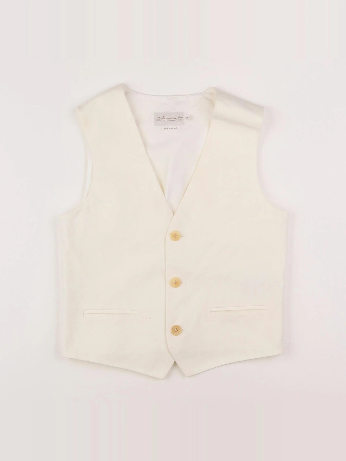 Bonpoint - gilet beige - 12 ans