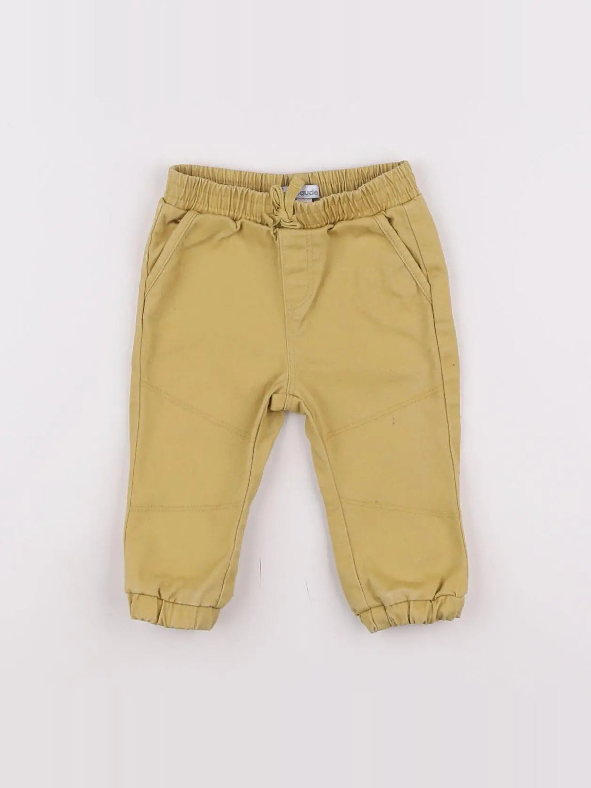 Vertbaudet - pantalon jaune - 9 mois