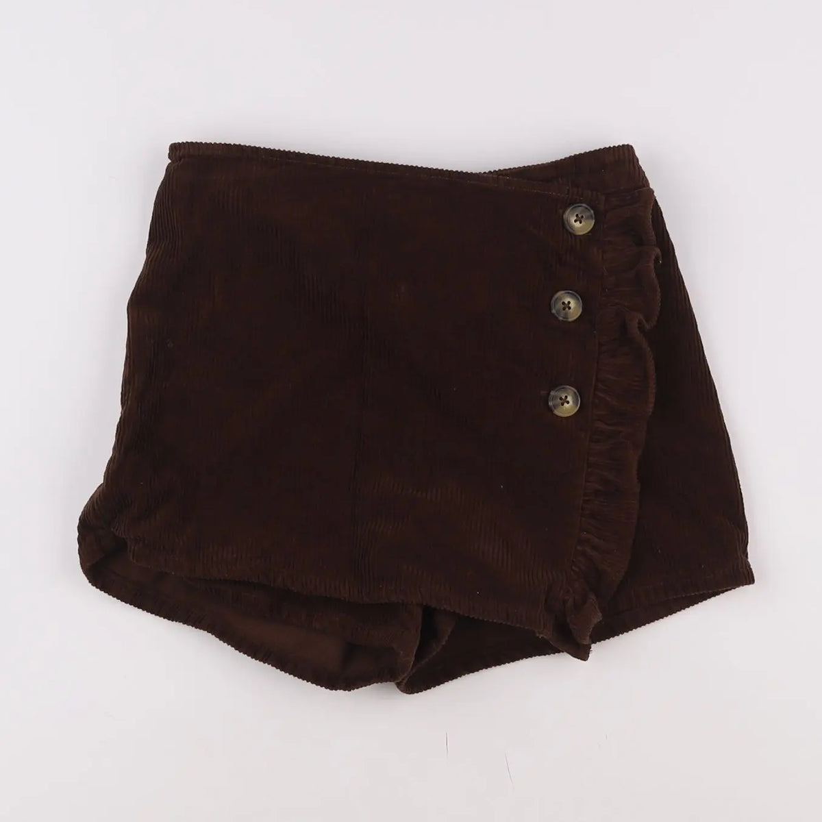 Vertbaudet - jupe short marron - 10 ans