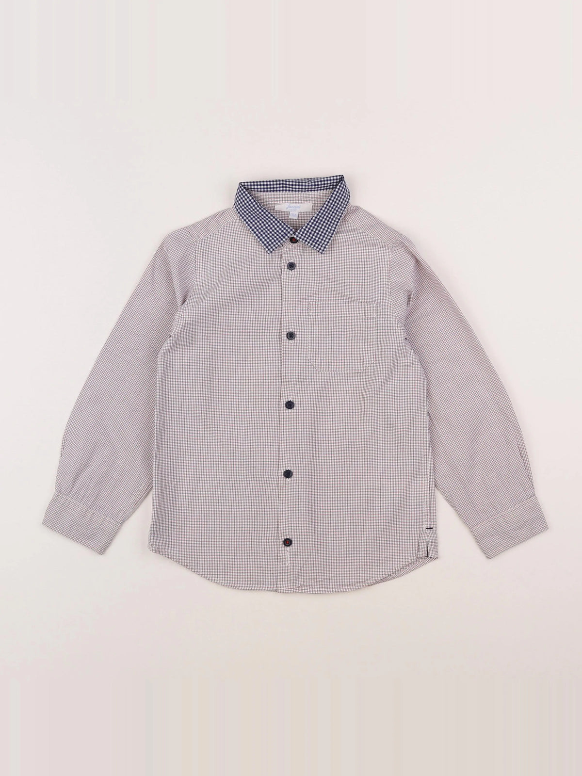 Jacadi - chemise blanc, rouge - 6 ans