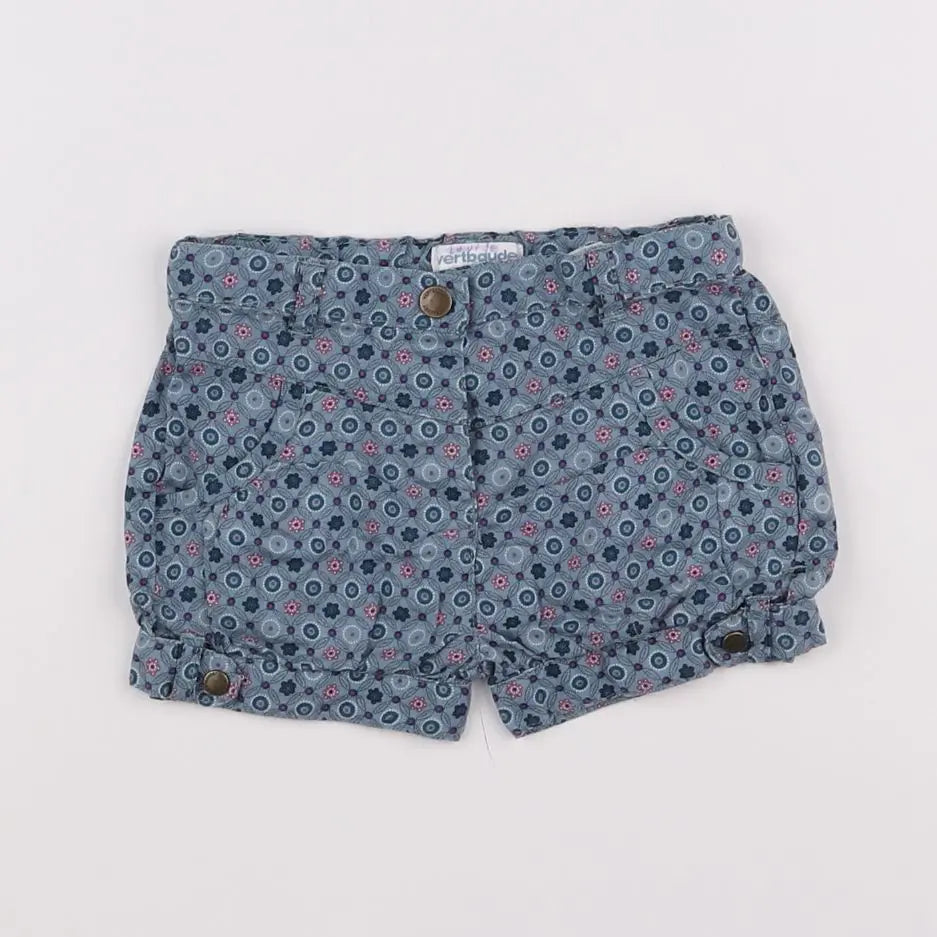 Vertbaudet - short bleu - 12 mois