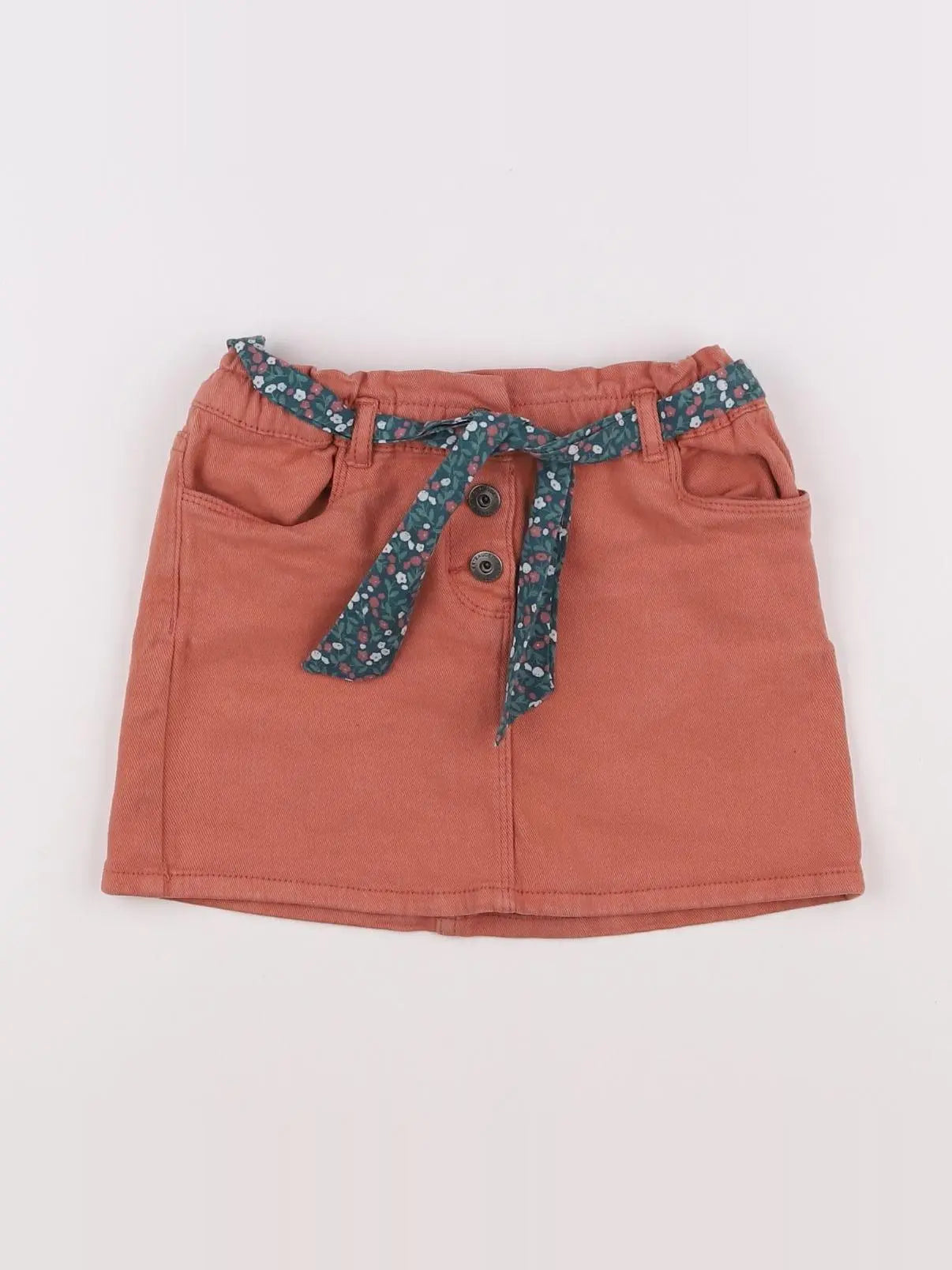 Vertbaudet - jupe orange - 6 ans