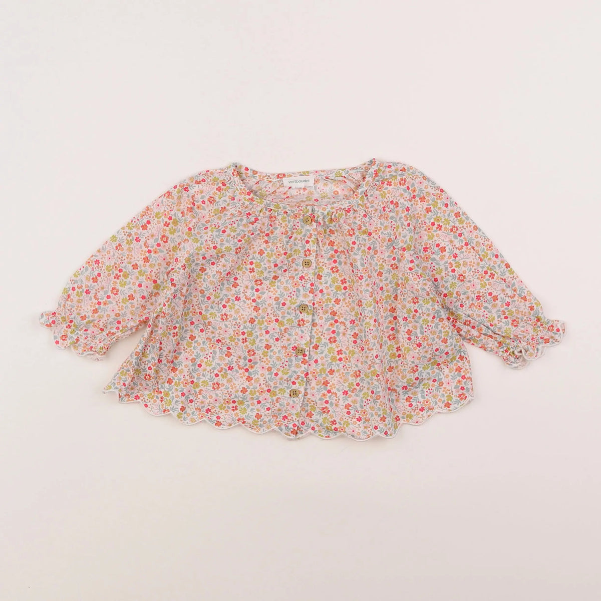 Vertbaudet - blouse multicolore - 6 mois