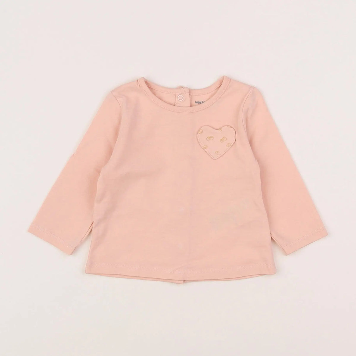 Vertbaudet - tee-shirt rose - 3 mois