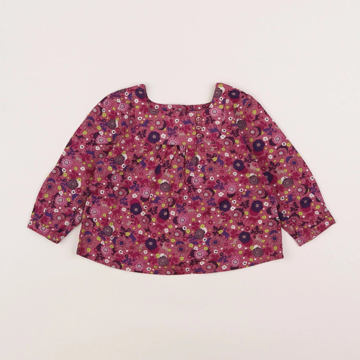 Vertbaudet - blouse violet - 9 mois
