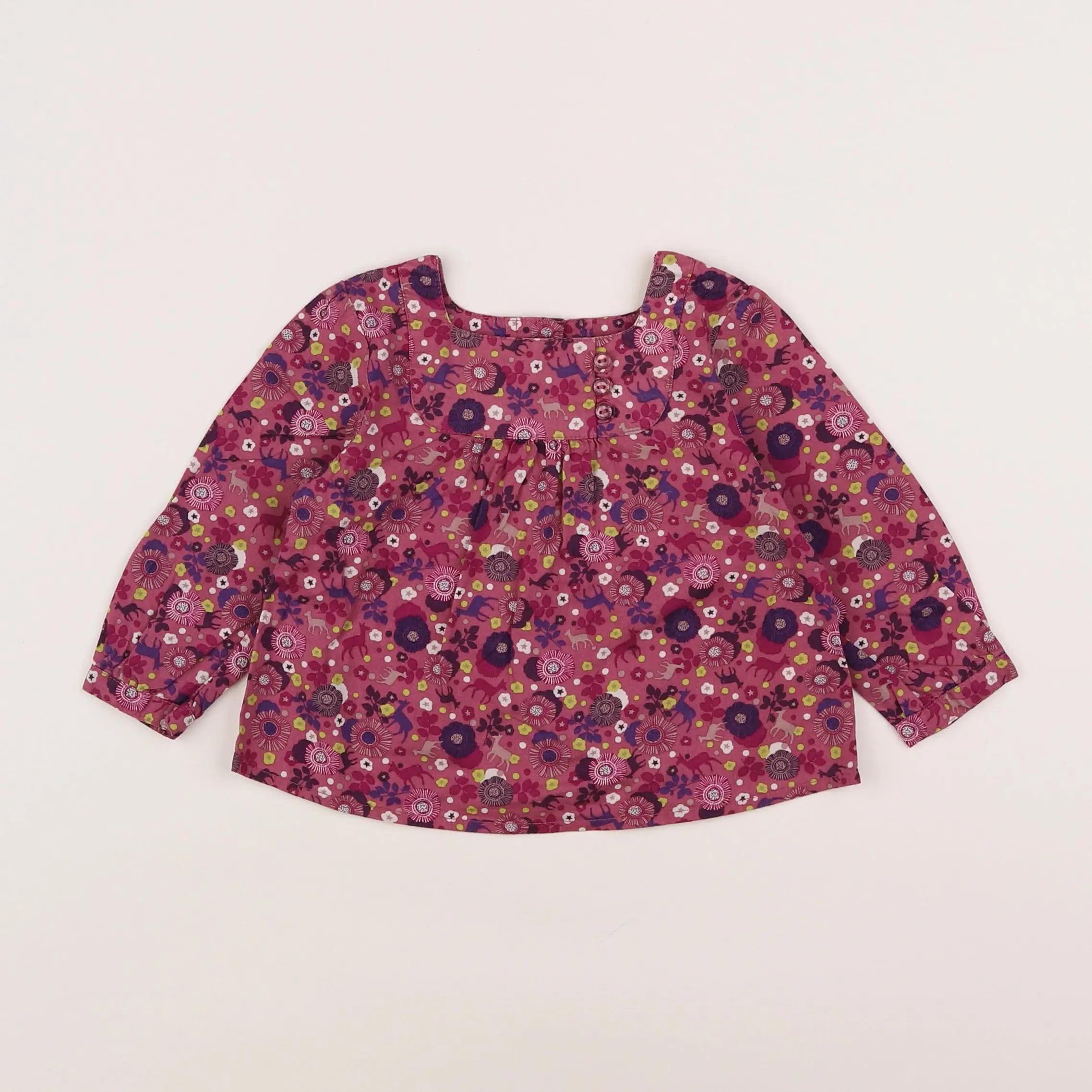 Vertbaudet - blouse violet - 9 mois