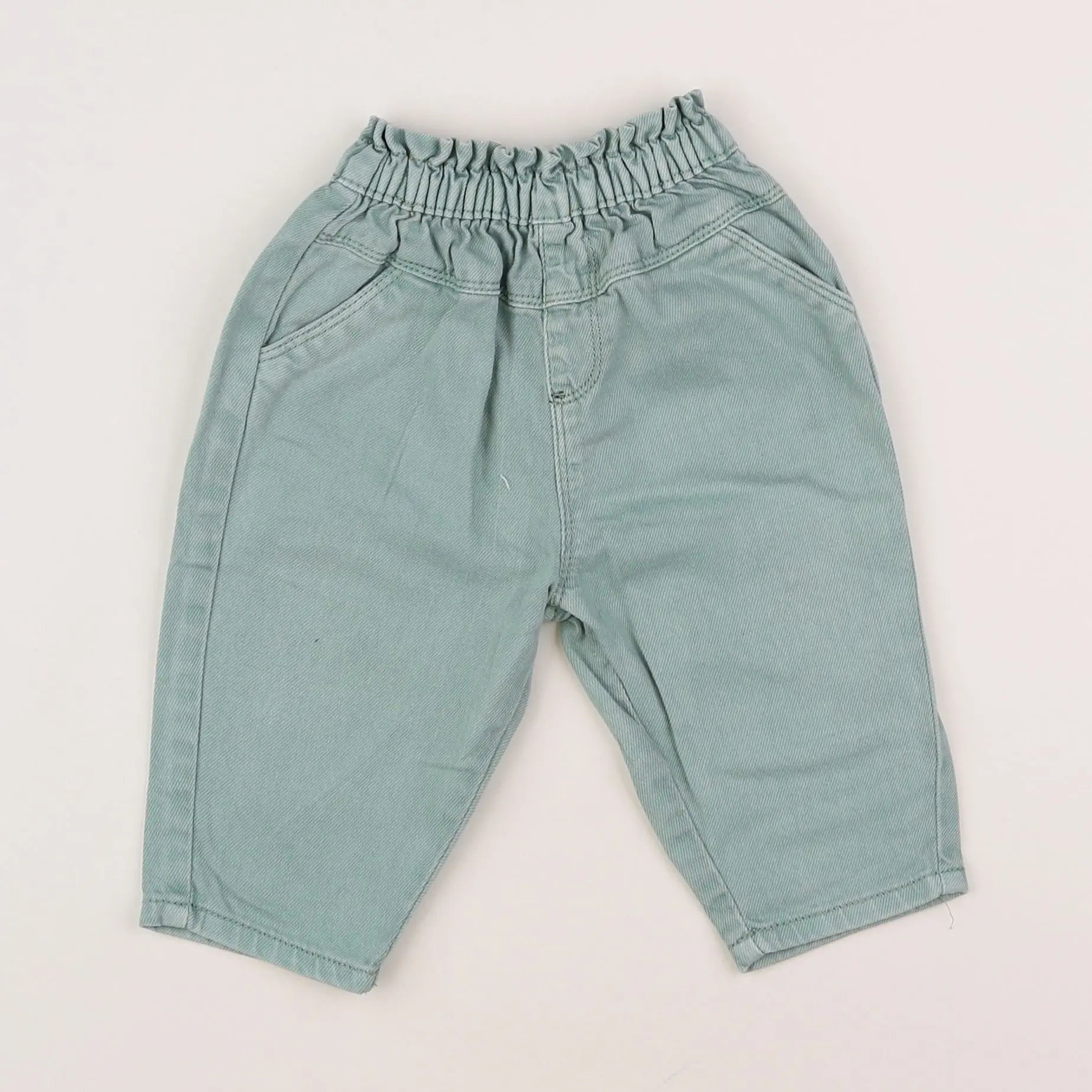 Vertbaudet - pantalon bleu - 3 mois