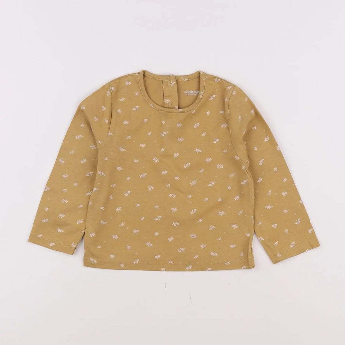 Vertbaudet - tee-shirt jaune - 12 mois