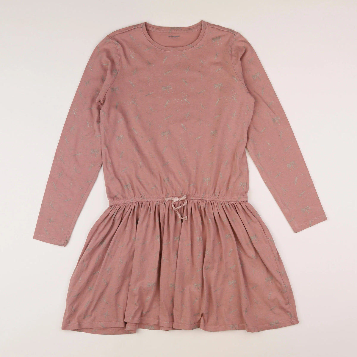 Vertbaudet - robe rose, or - 14 ans