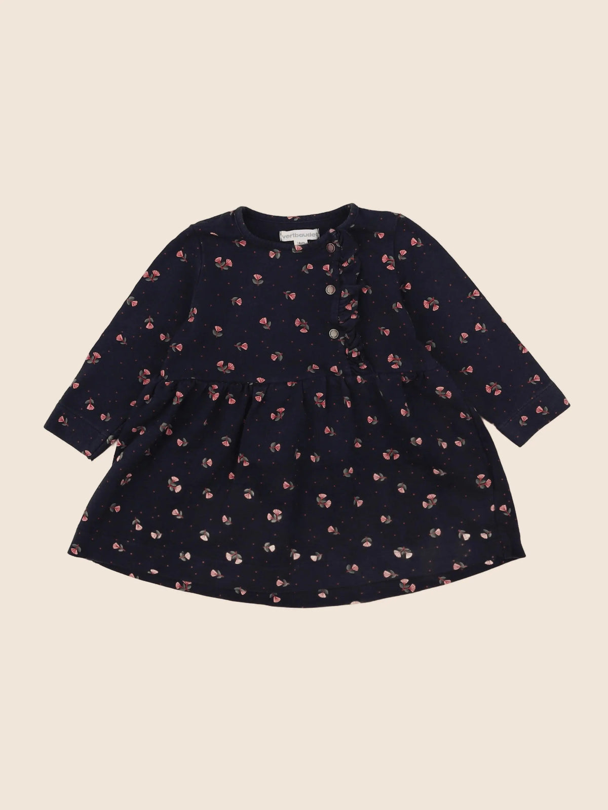 Vertbaudet - robe bleu - 12 mois