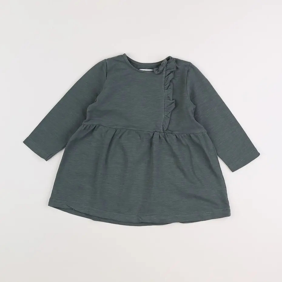 Vertbaudet - robe vert - 2 ans