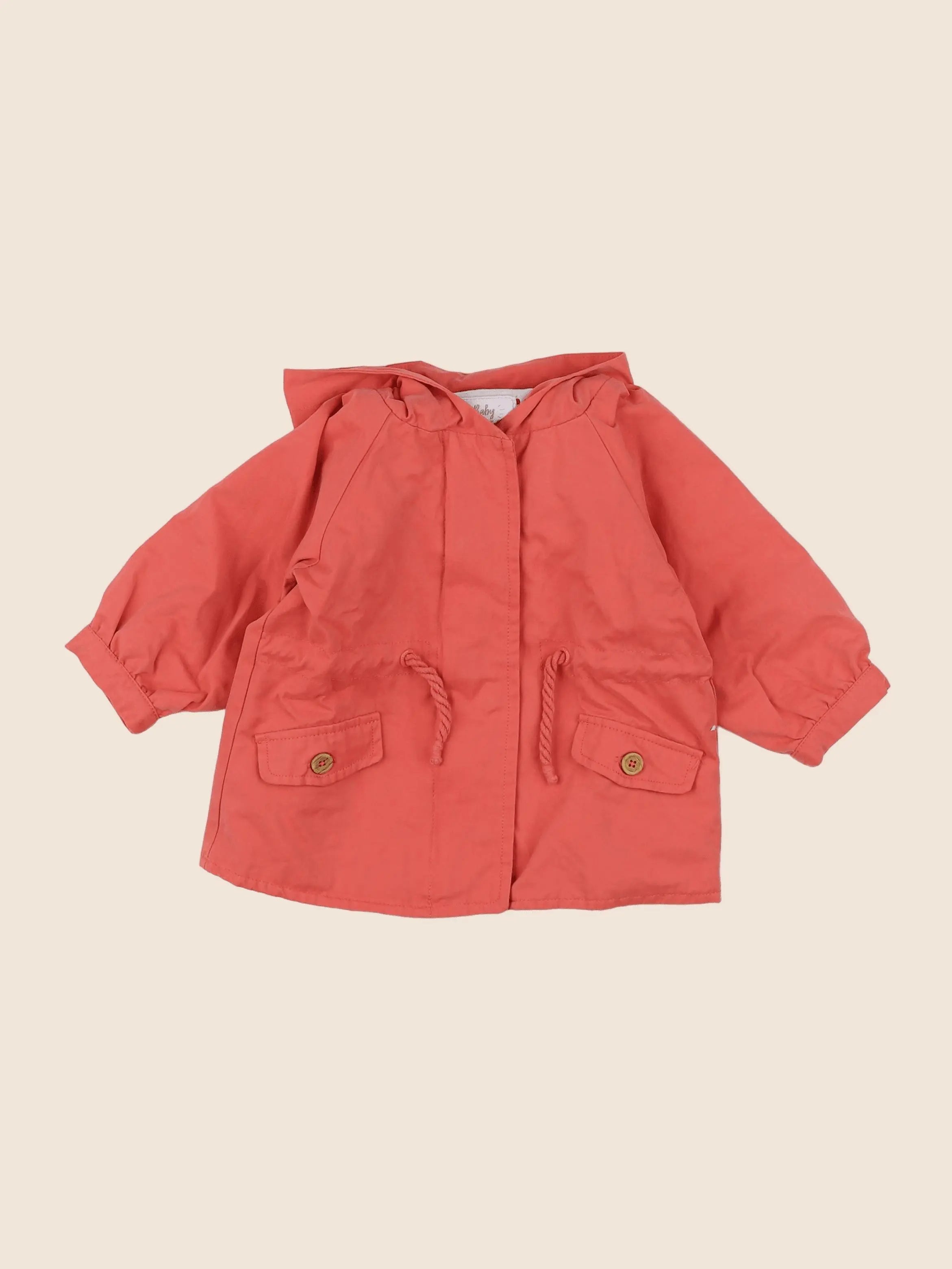 Vertbaudet - imperméable rose - 12 mois