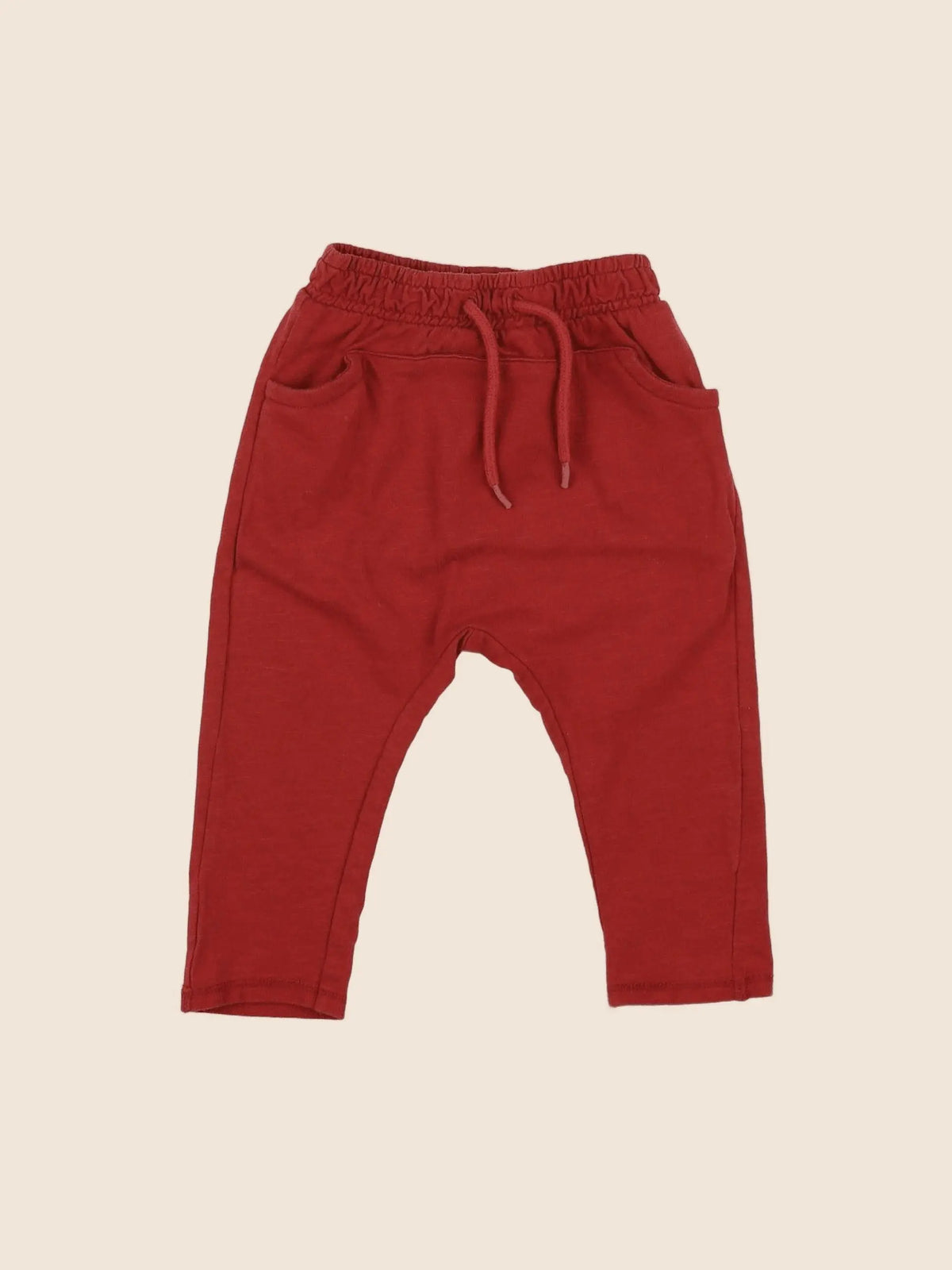 Vertbaudet - pantalon rouge - 6 mois
