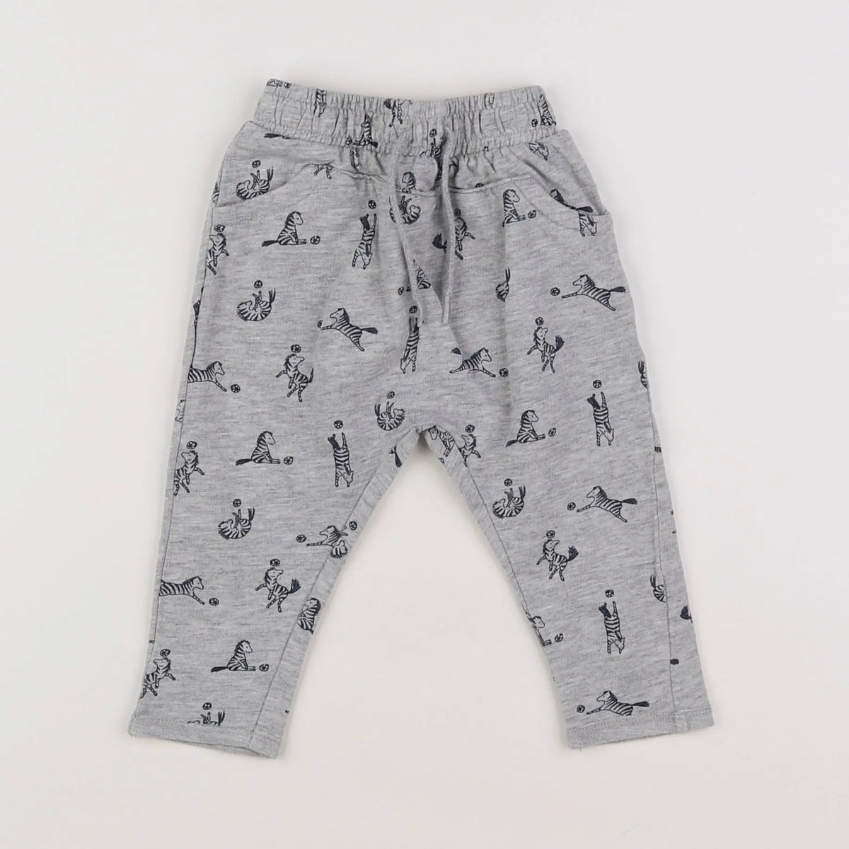 Vertbaudet - pantalon gris - 6 mois