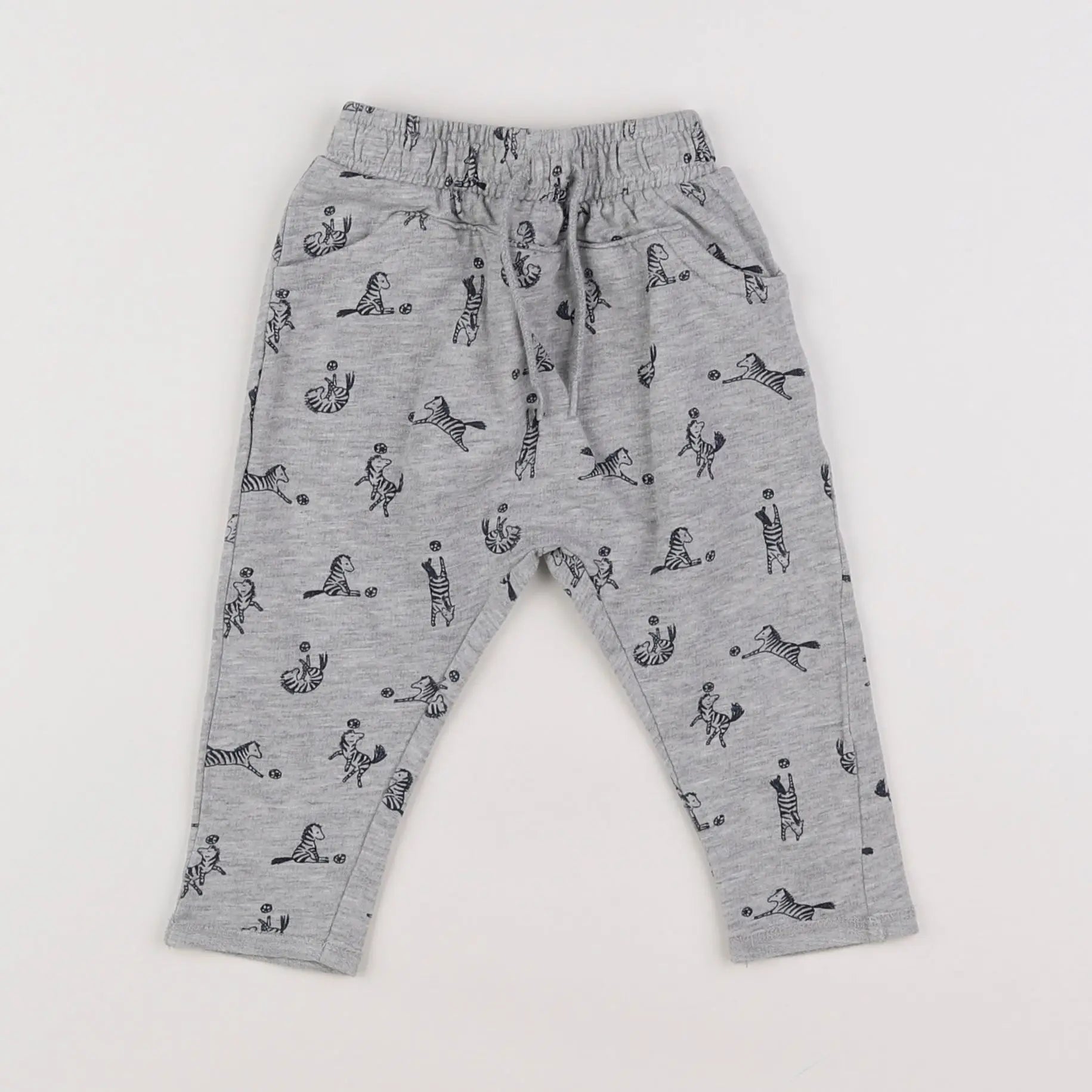 Vertbaudet - pantalon gris - 6 mois