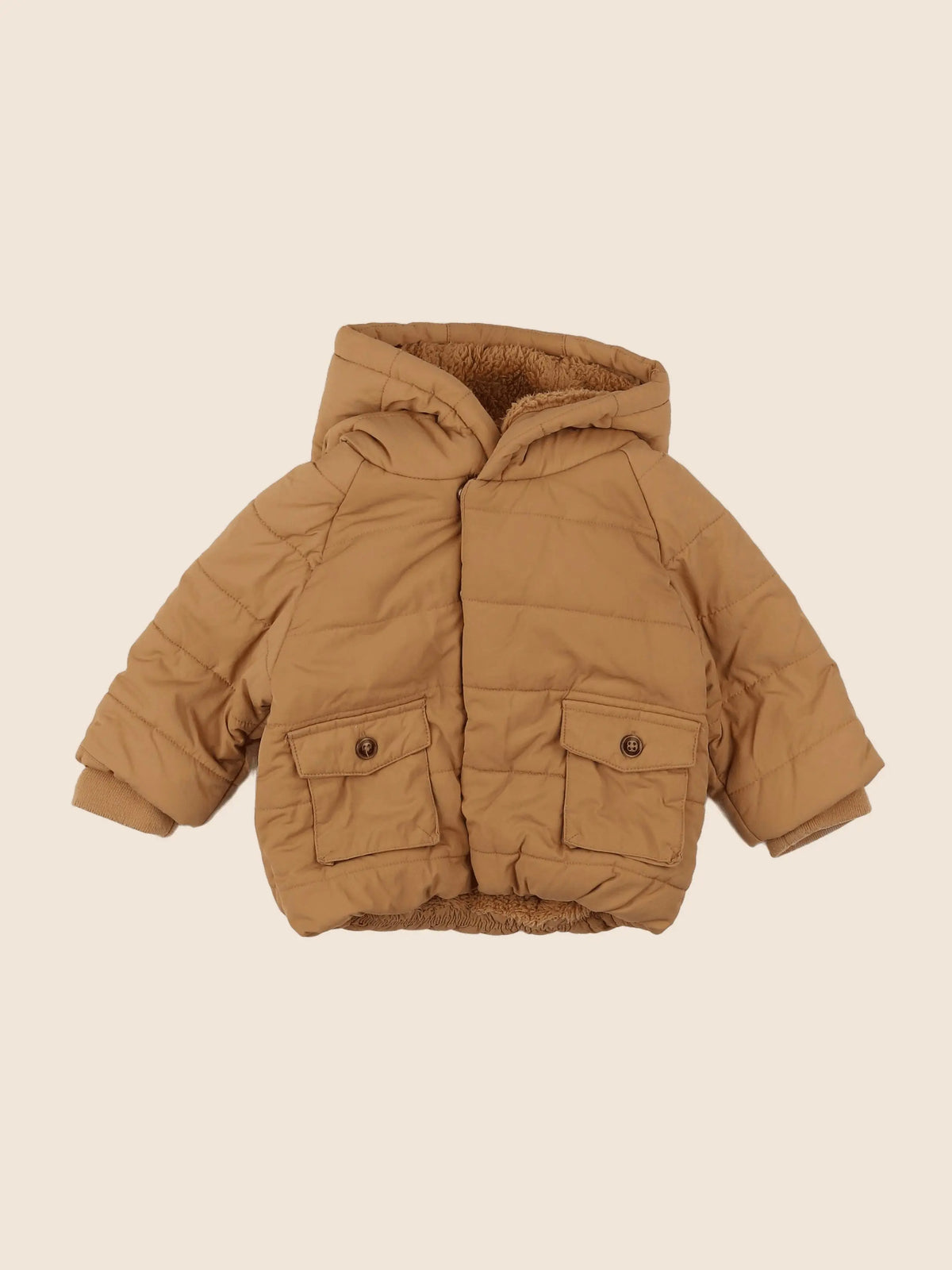 Vertbaudet - doudoune marron - 12 mois