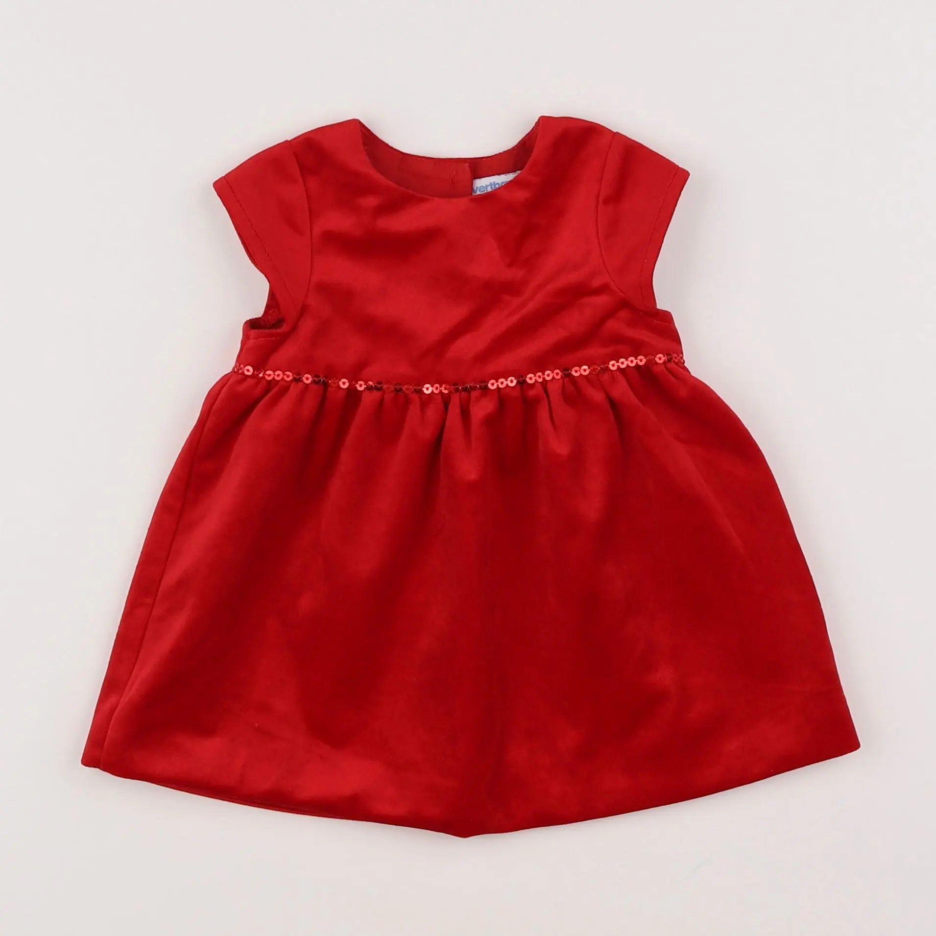 Vertbaudet - robe rouge - 6 mois