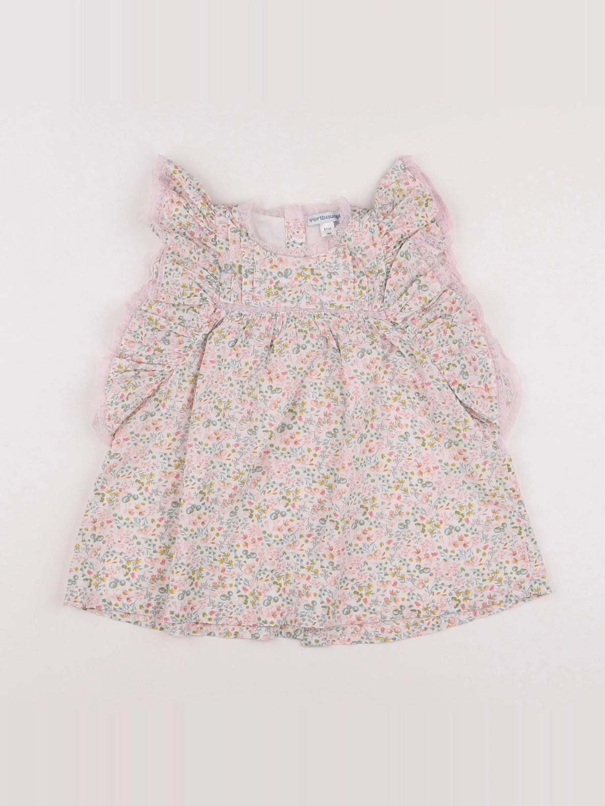 Vertbaudet - robe blanc - 18 mois