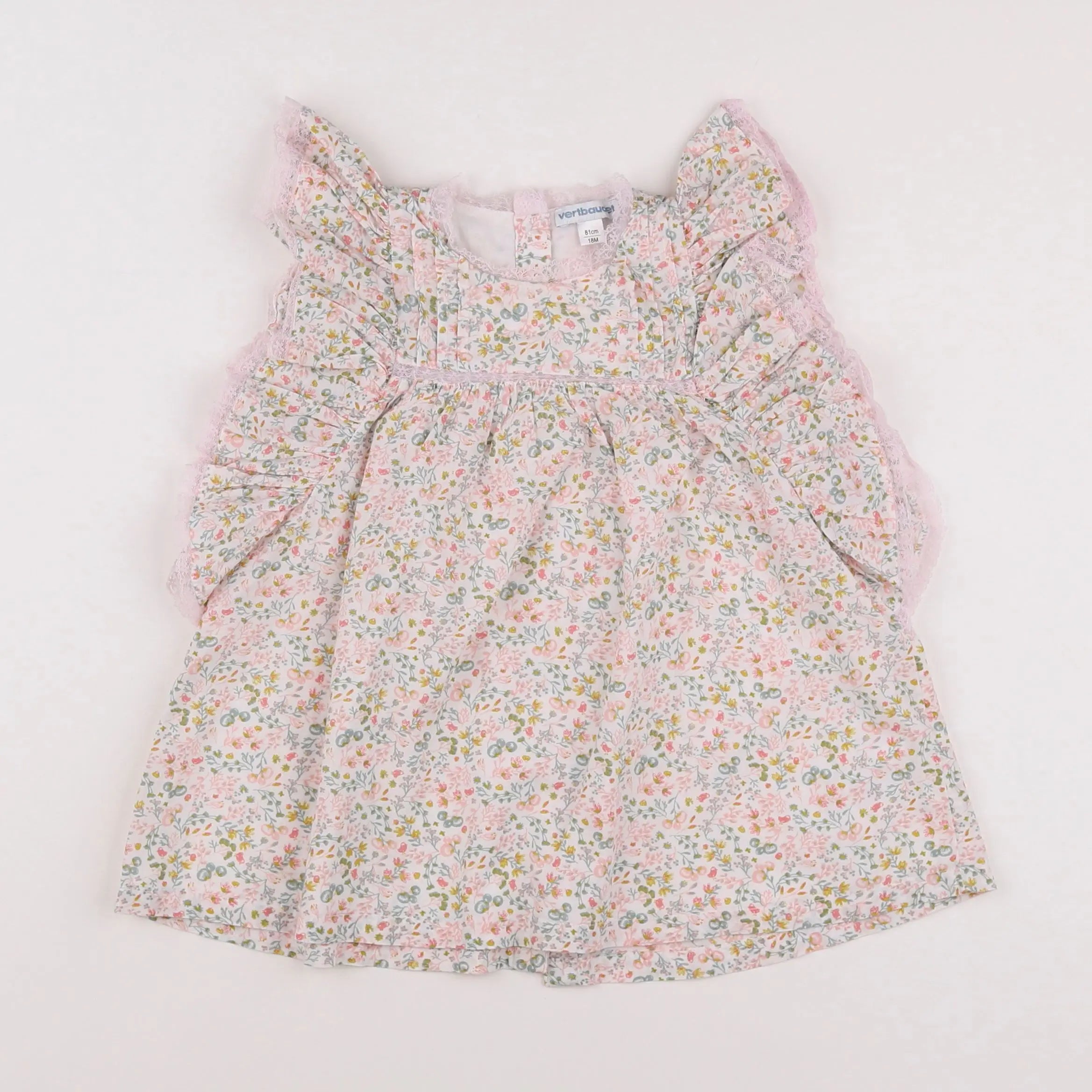 Vertbaudet - robe blanc - 18 mois