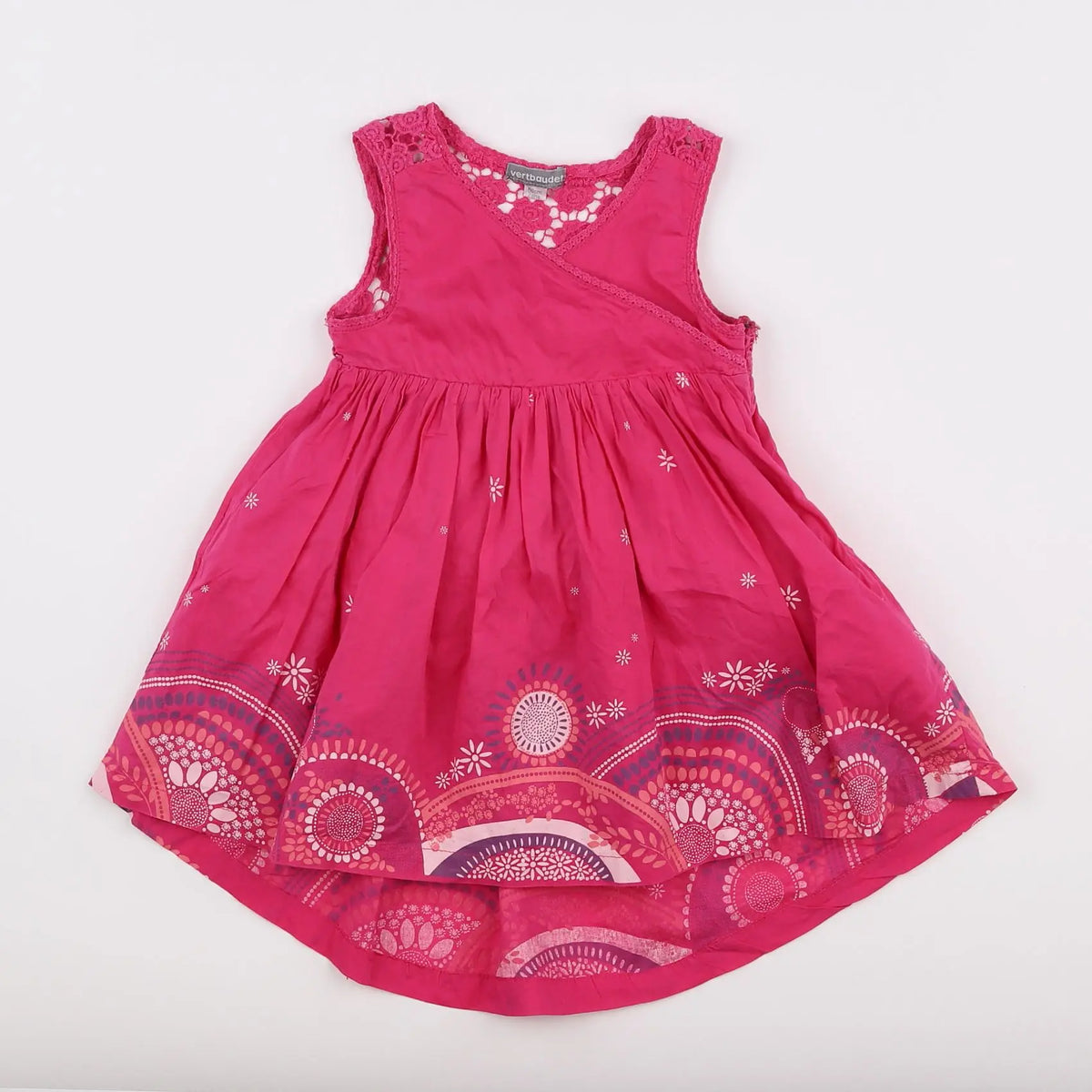 Vertbaudet - robe rose - 2 ans