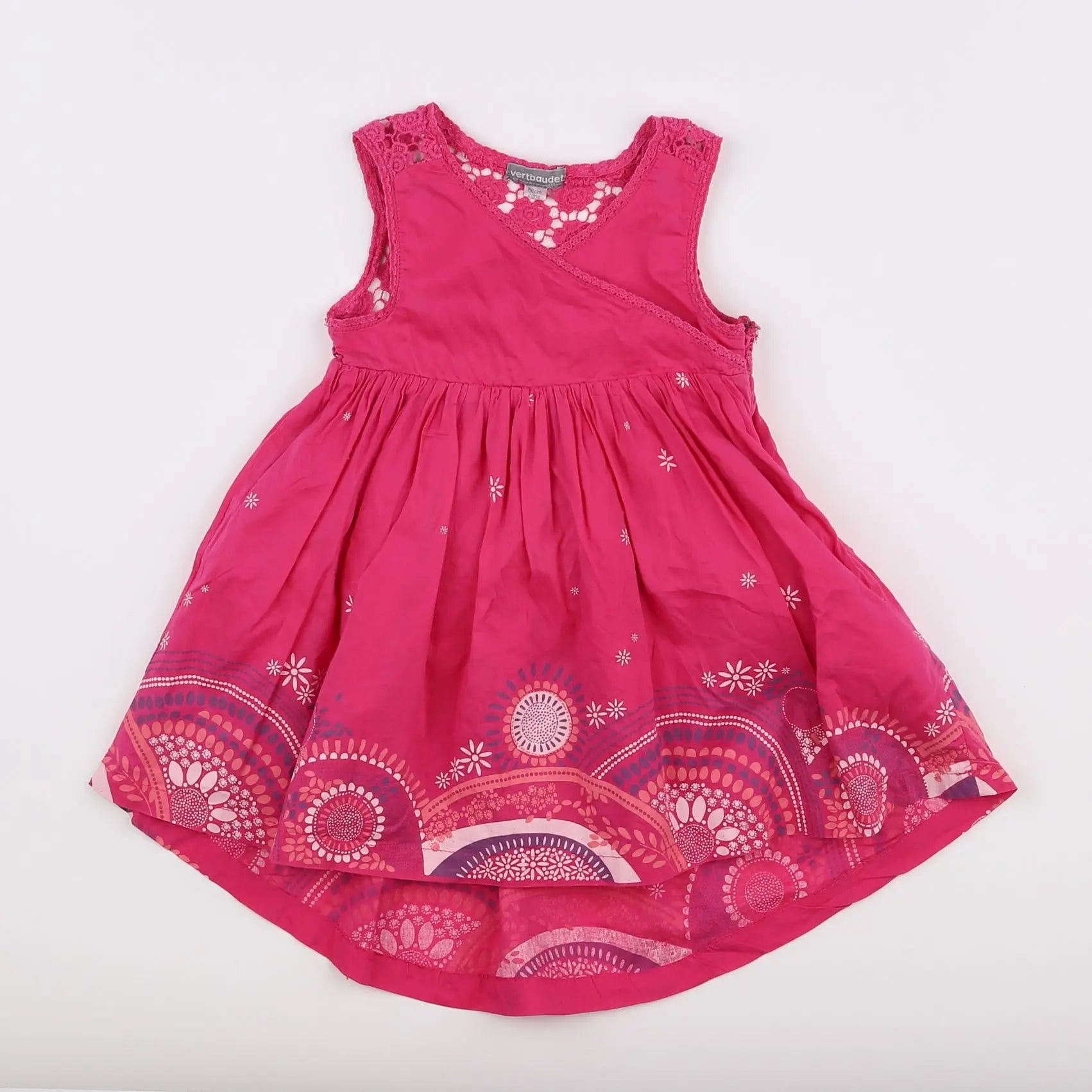 Vertbaudet - robe rose - 2 ans