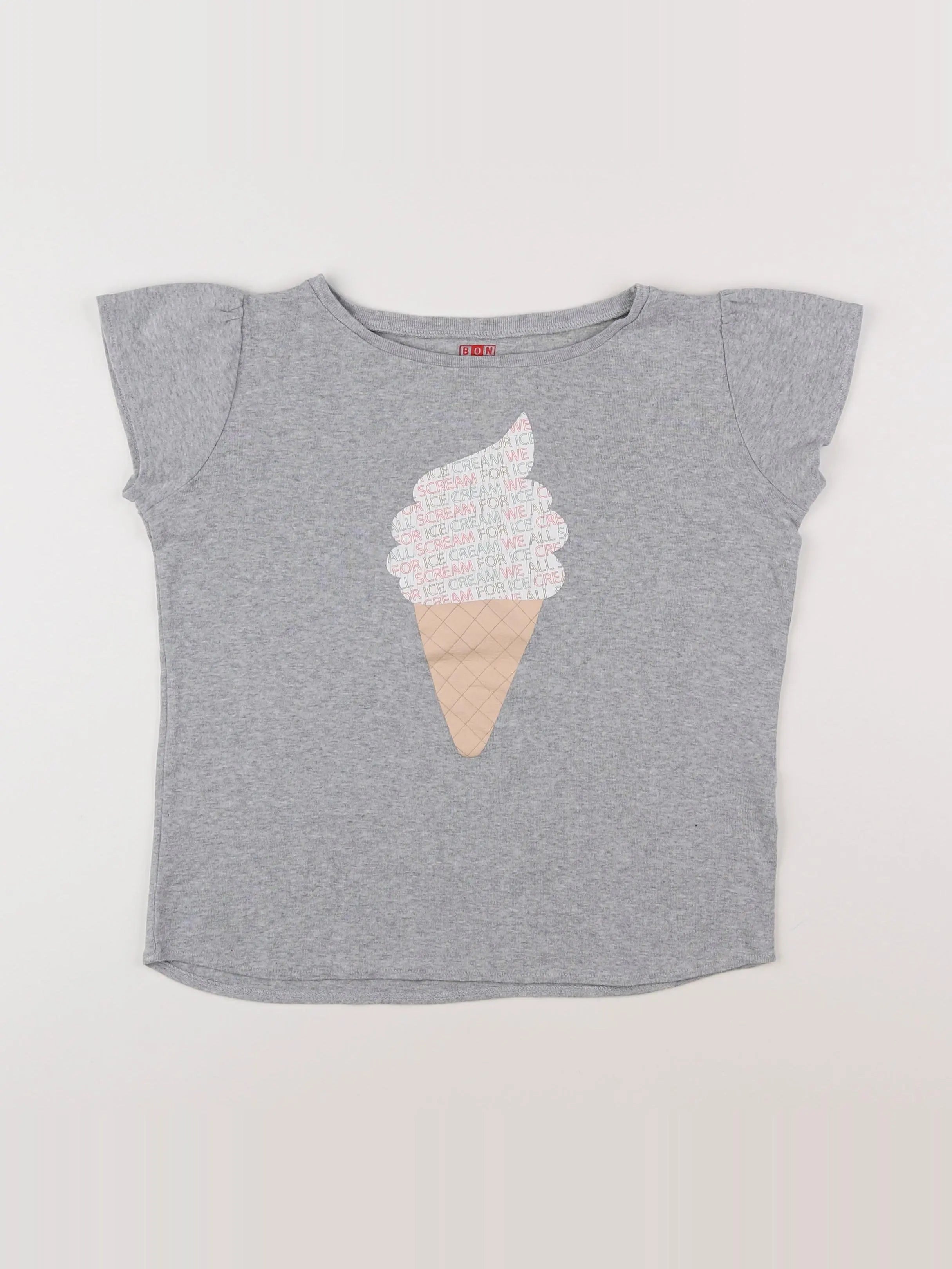 Bonton - tee-shirt gris - 12 ans