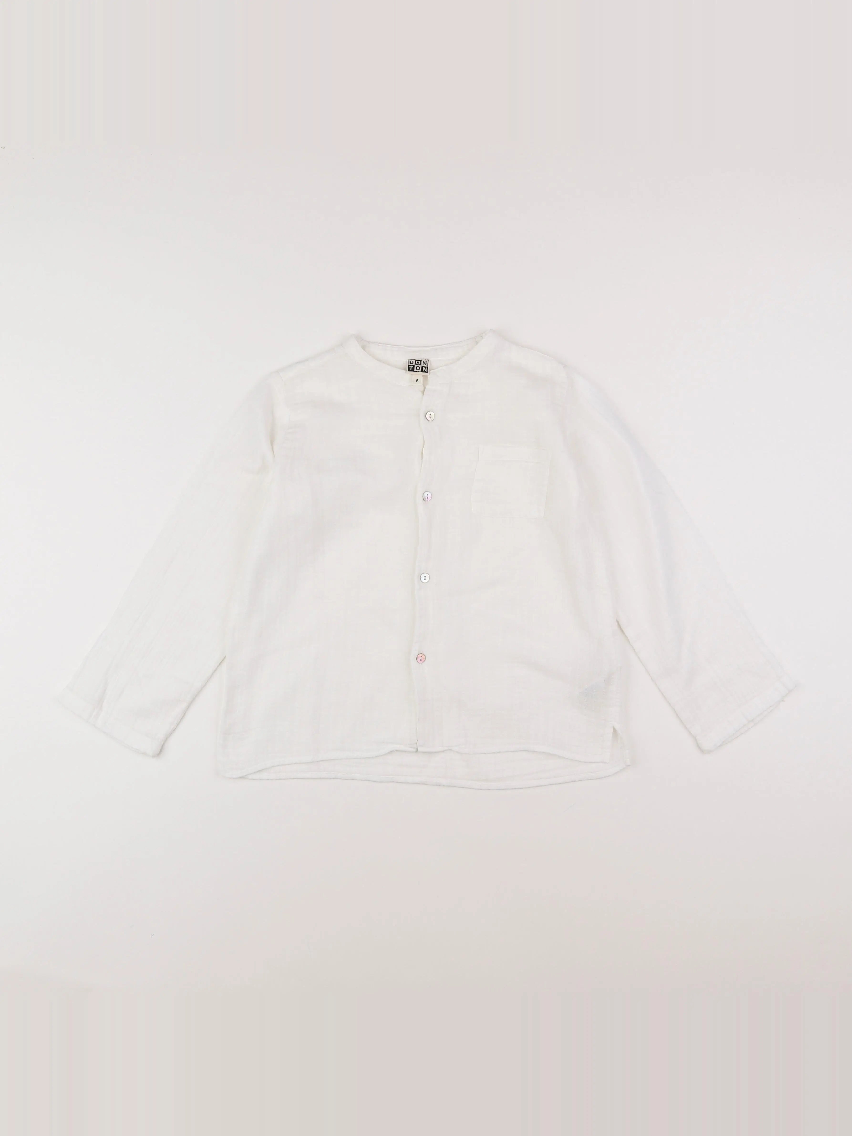 Bonton - chemise blanc - 6 ans