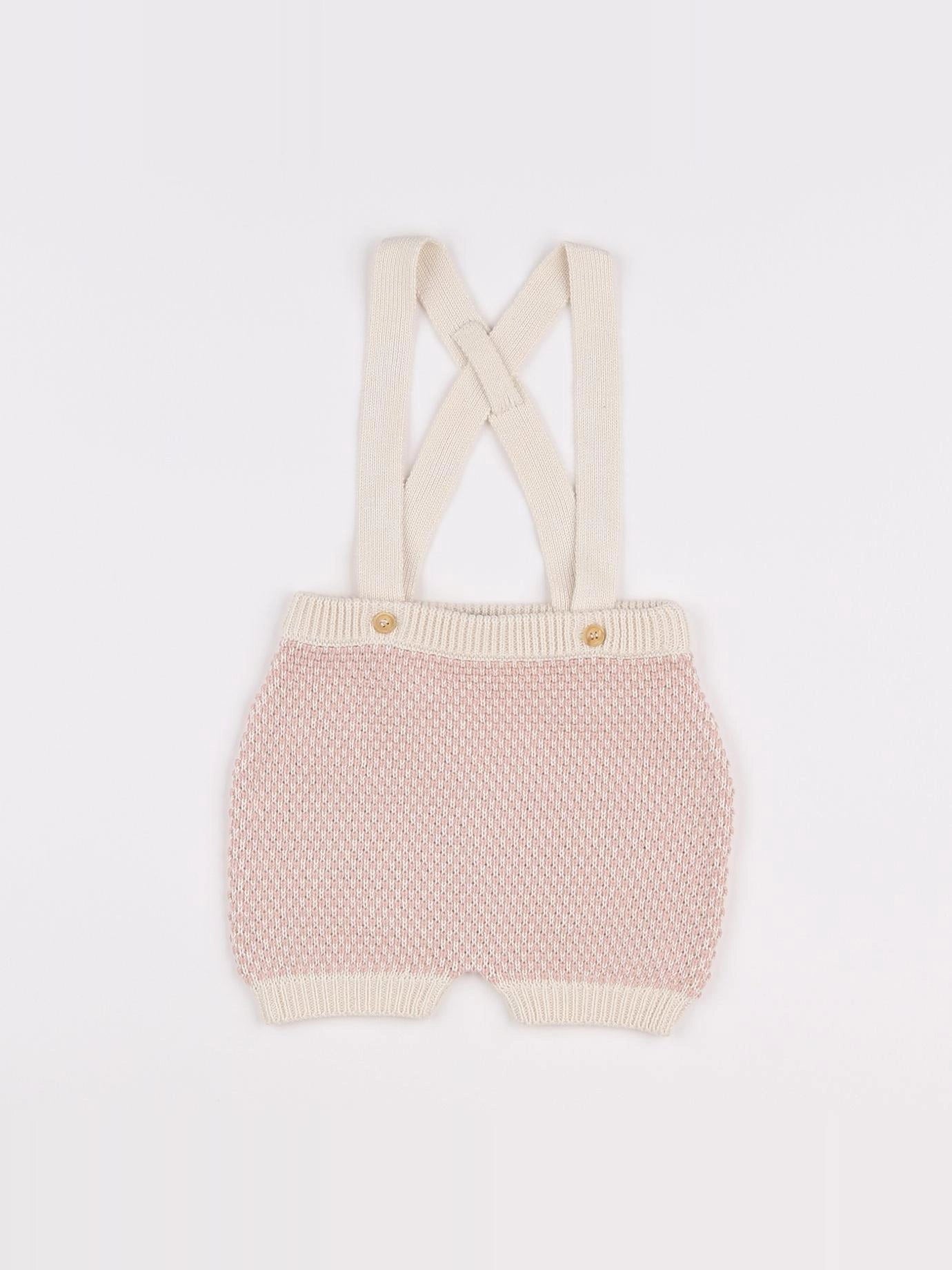 Petite Lucette - short beige, rose - 18 mois