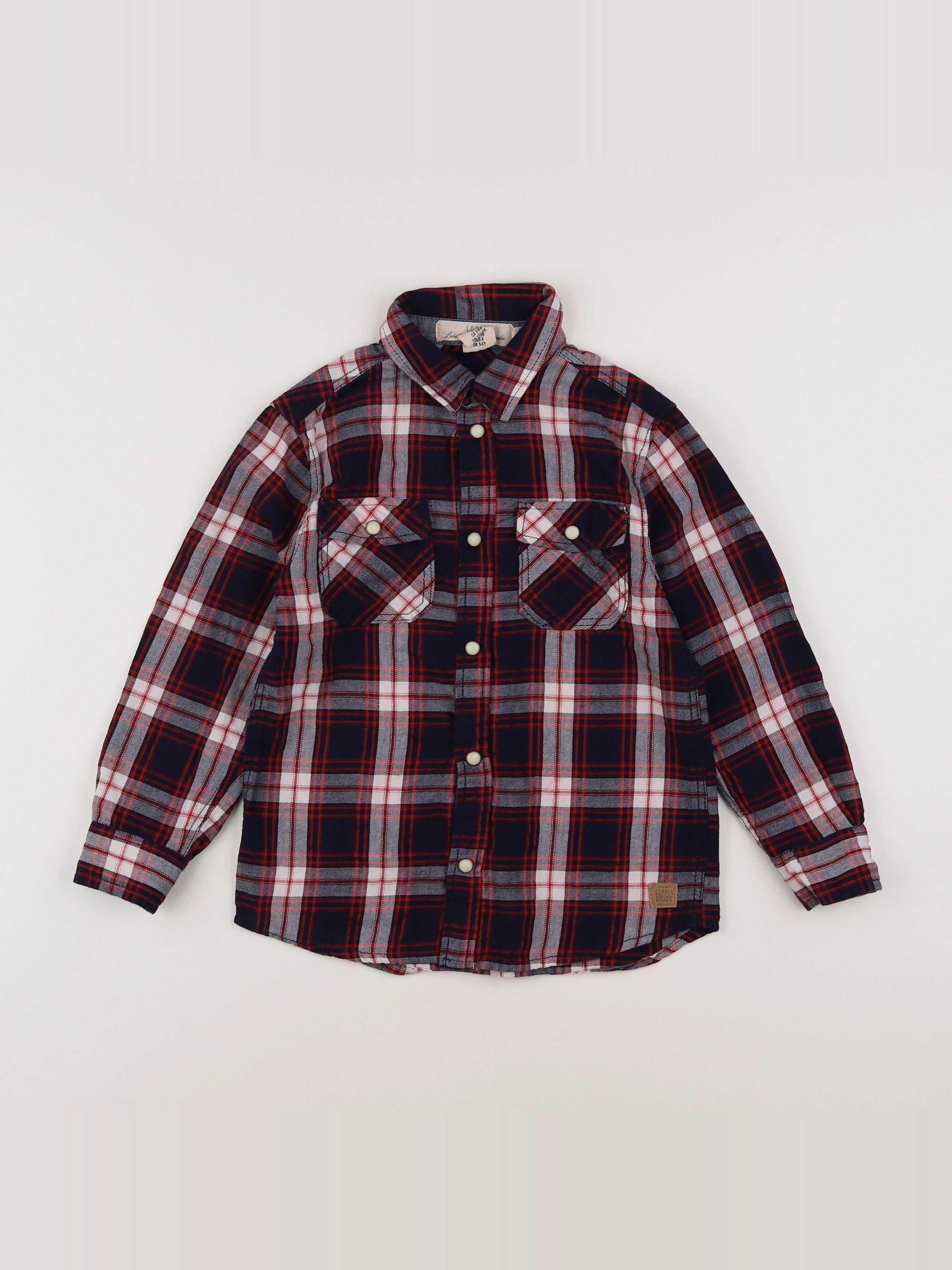 H&M - chemise bleu - 6 ans