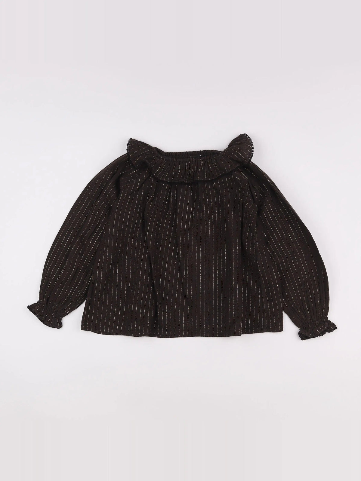 Bonton - blouse marron, or - 6 ans