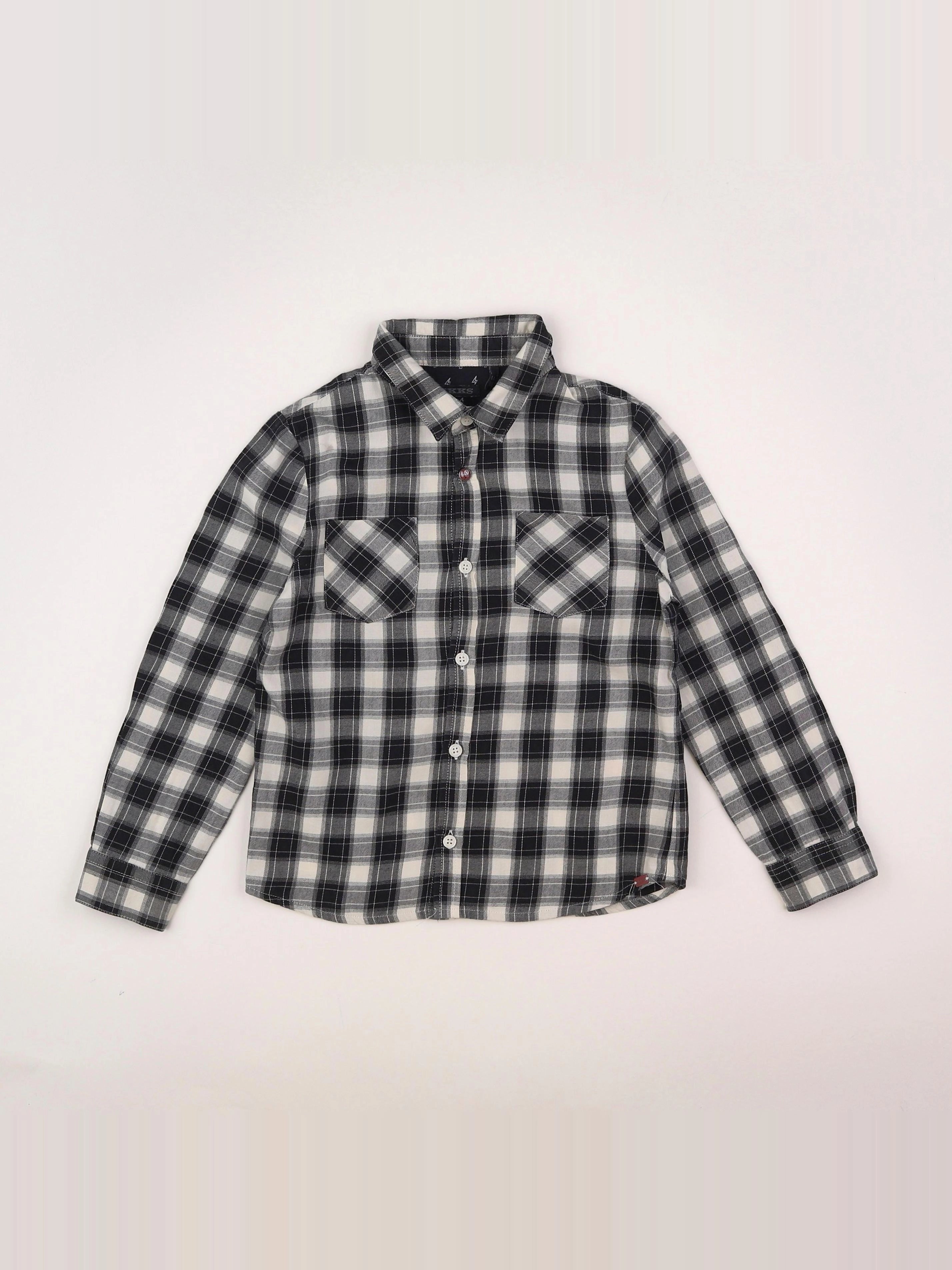 IKKS - chemise blanc, noir - 6 ans