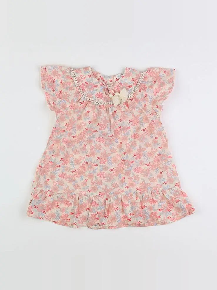 Vertbaudet - robe beige - 2 ans