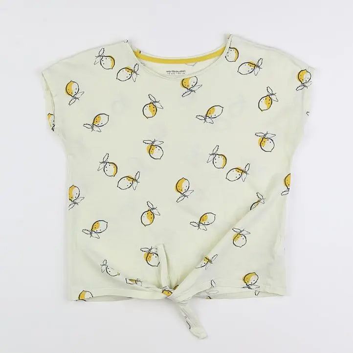 Vertbaudet - tee-shirt jaune - 10 ans