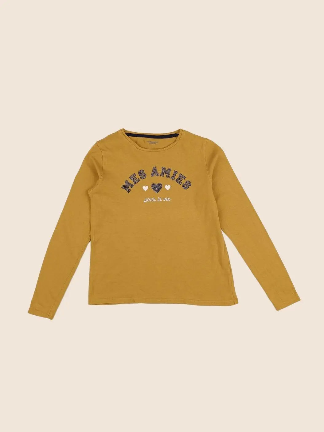 Vertbaudet - tee-shirt jaune - 10 ans