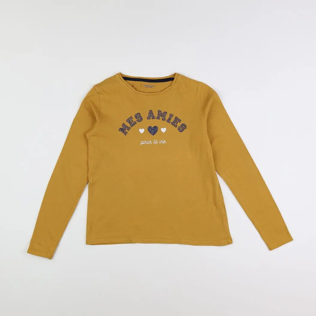 Vertbaudet - tee-shirt jaune - 10 ans