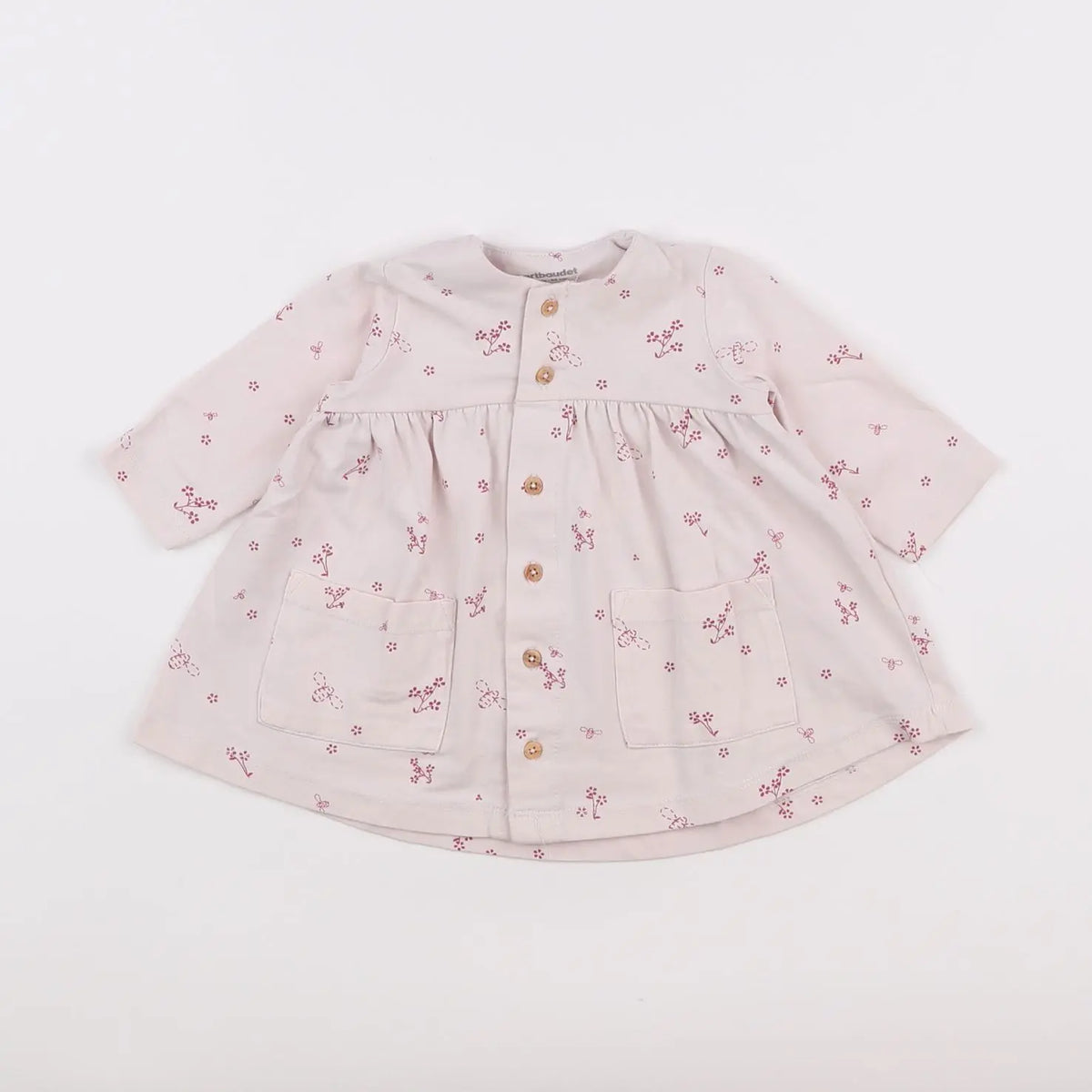 Vertbaudet - robe rose - 3 mois