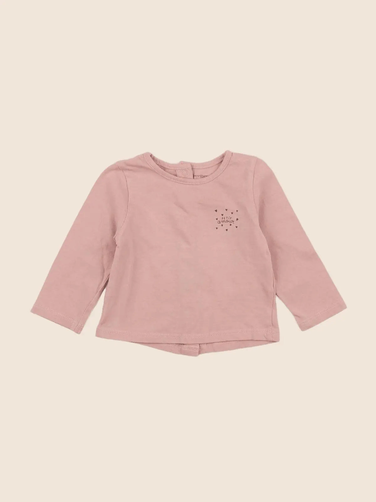 Vertbaudet - tee-shirt rose - 3 mois