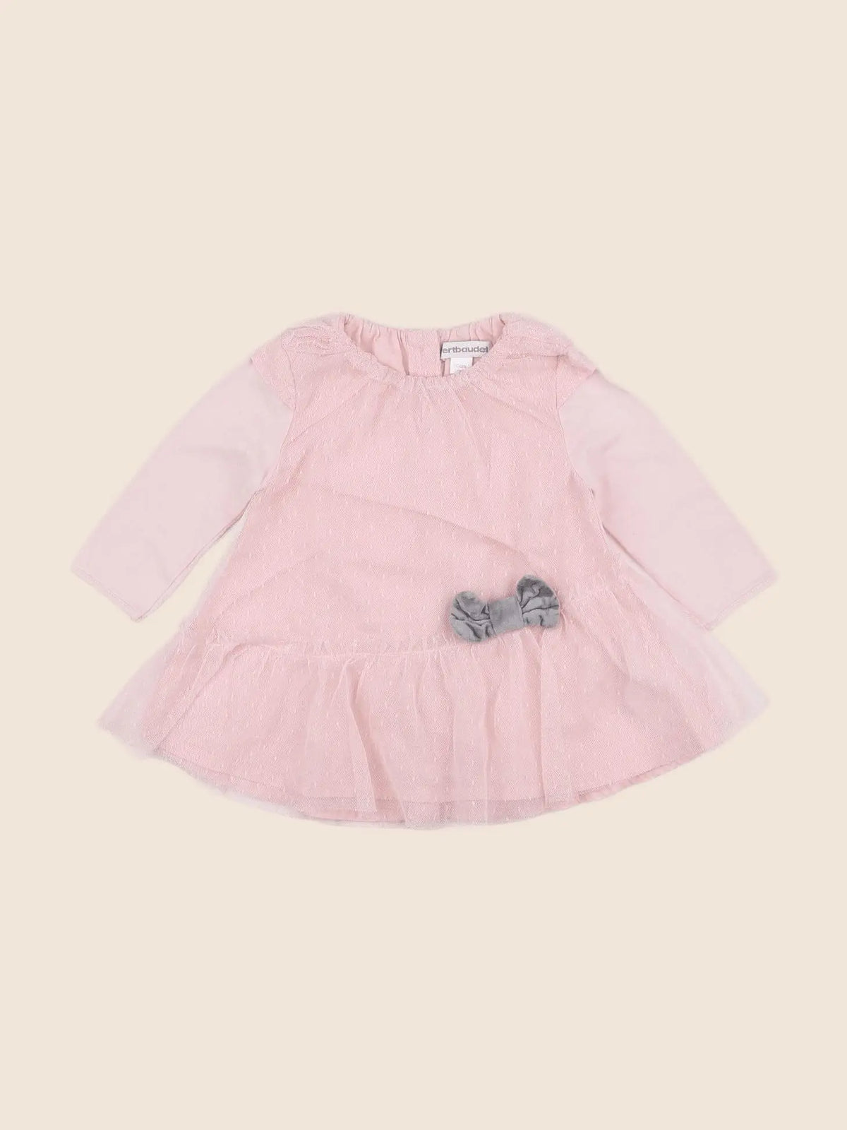 Vertbaudet - robe rose - 3 mois