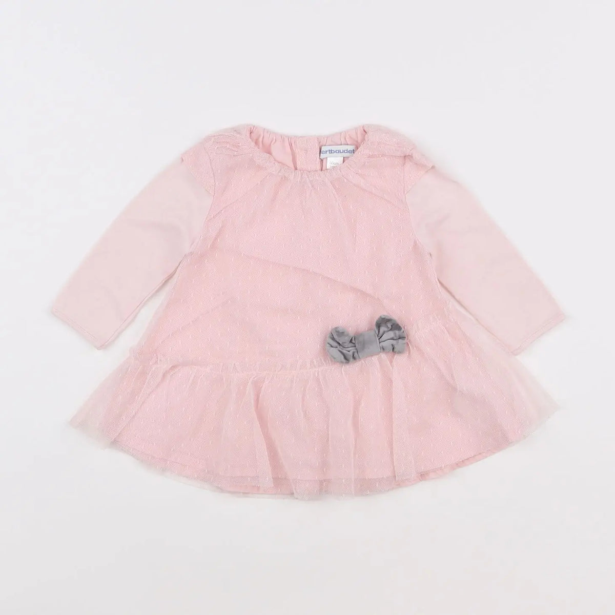 Vertbaudet - robe rose - 3 mois