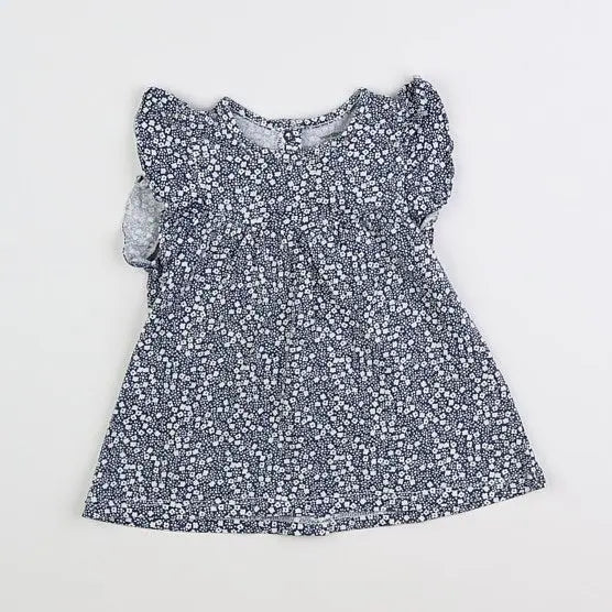 Vertbaudet - robe bleu - 12 mois