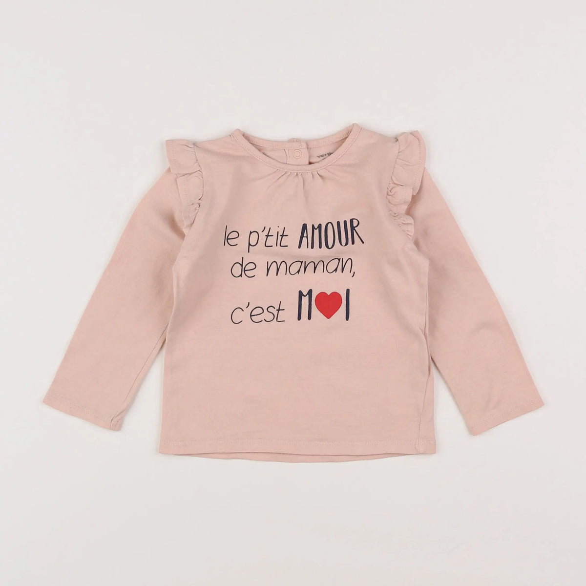Vertbaudet - tee-shirt rose - 18 mois