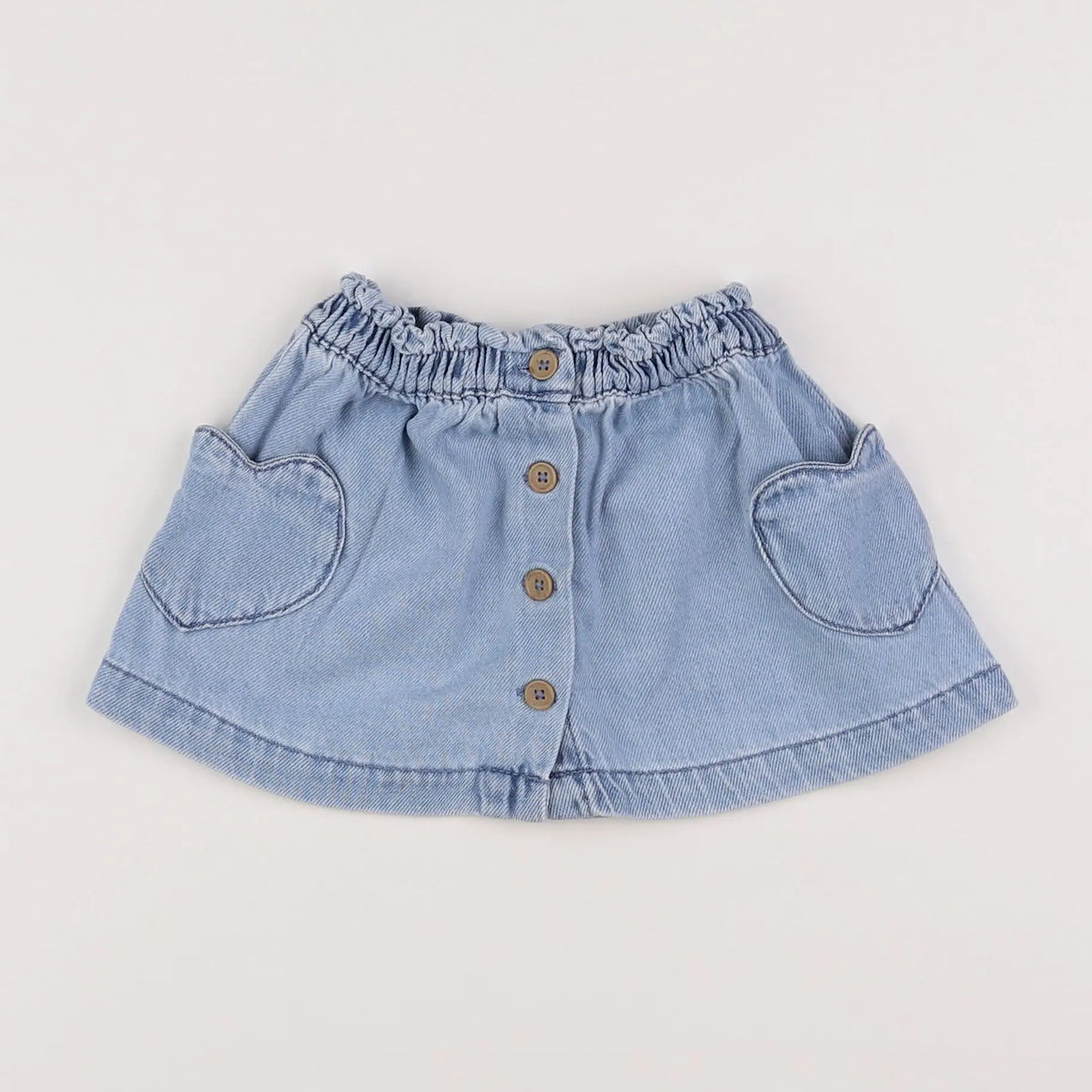 Vertbaudet - jupe bleu - 12 mois